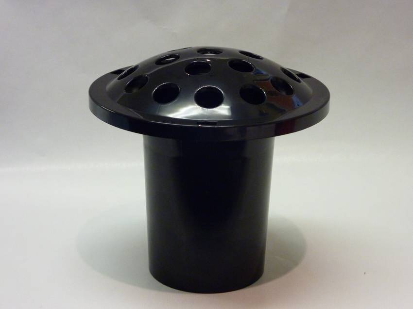 Black Plastic Flower Holder Decra Art NZ